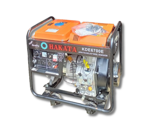 Hakata 6700 Watts Diesel Generator – Open Type with Electric Start