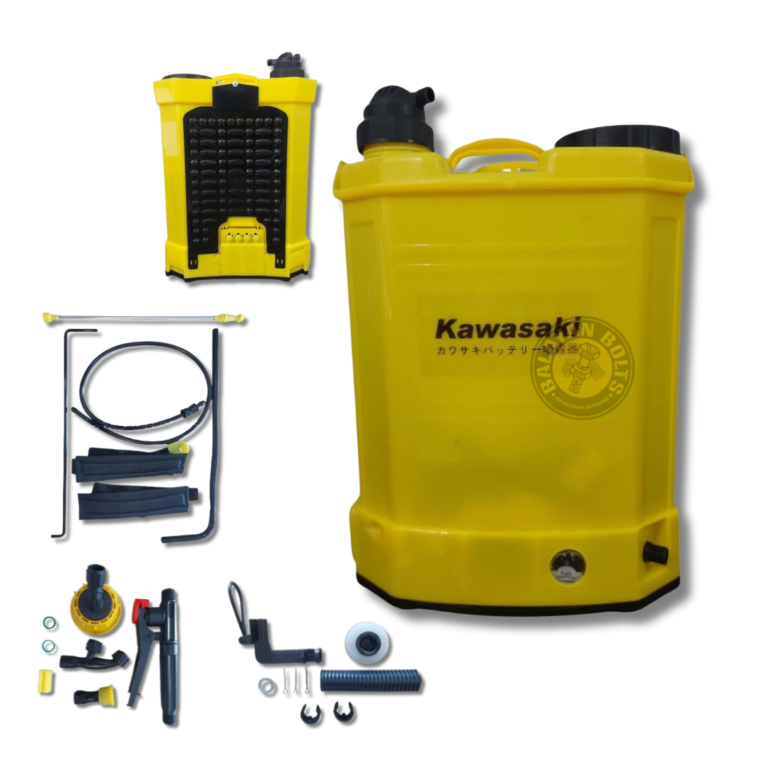 Kawasaki 2-in-1 Backpack Sprayer (Electric & Manual)